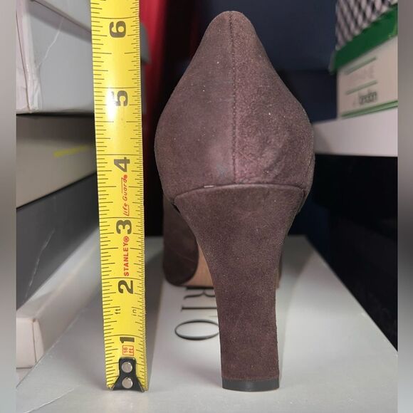 Moda Spana Fiona Brown Cheetah Print Kid Suede Pointed Toe Pumps Wmns Sz 10 NWB - Picture 12 of 12